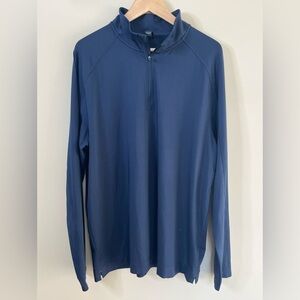 Rhone Courtside Quarter Zip Pullover Navy Size XL